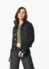 CHAQUETA CITRINA REGULAR TRABAS EN MANGA