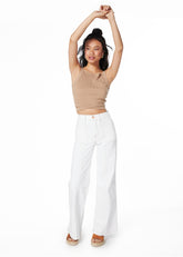 PANTALON PIRAGI PALAZZO HILO CONTRATONO Y BOLSILLO INCRUSTADO