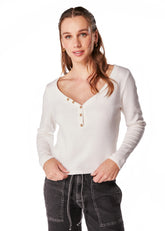 SWEATER NIXI REGULAR BOTONES ESCOTE