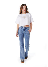 JEANS CLAUS FLARE BOLSILLO VIVO INTERIOR AZUL EFESIS