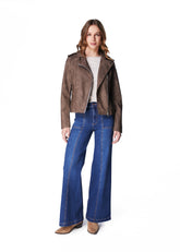 JEANS PIRAGI BLUE PALAZZO BOLSILLO INCRUSTADO