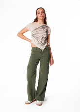 PANTALÓN VERDI WIDE BOLSILLO CARGO