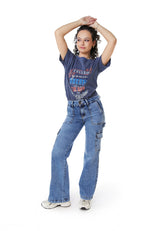 Jeans Naos Palazzo Cargo Azul Efesis