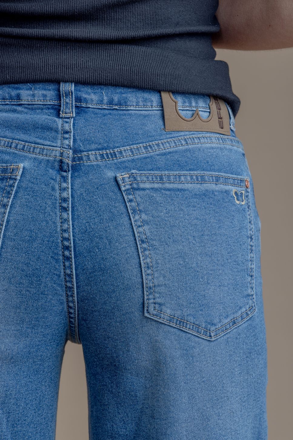 Jeans Corcega Palazzo Piezas Traspaso Azul Efesis