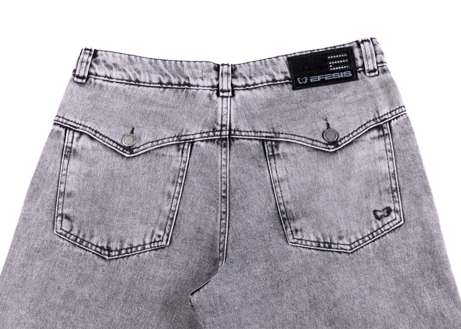 Jeans Acrux Palazzo Altura C/Tapetas Gris Efesis