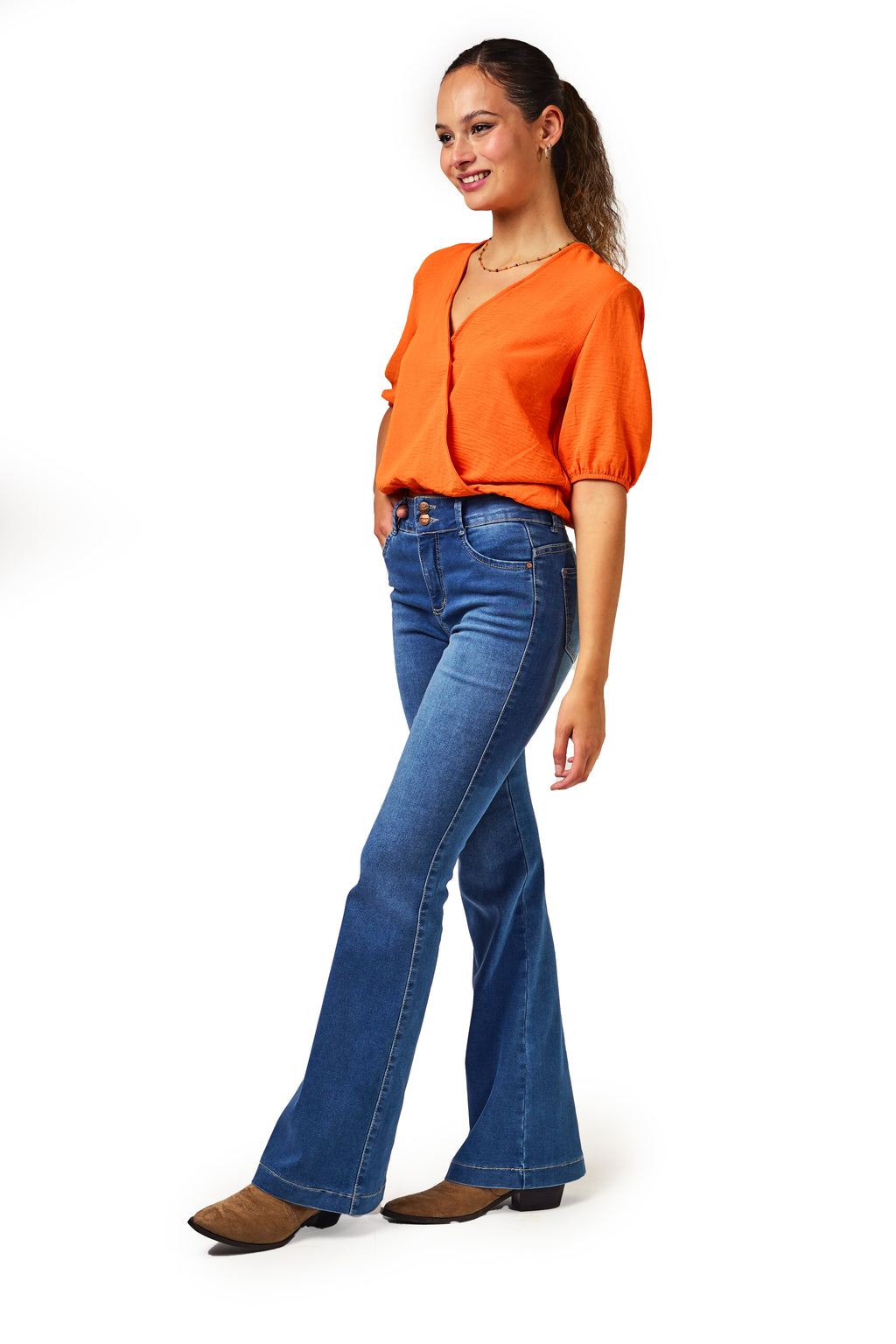 Jeans Flo Flare Azul Light Efesis