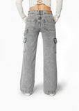 JEANS NAOS PALAZZO CARGO GREY EFESIS