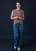 Jeans Lorenza Wide Bolsillo con Tapetas y Bordado Azul Efesis