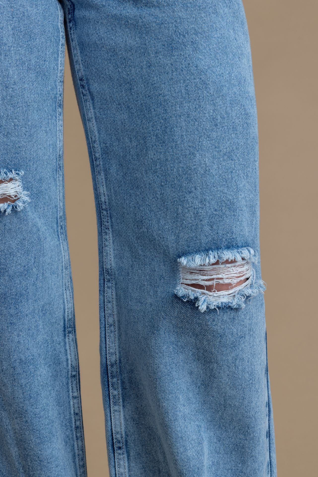 Jeans Mariola Wide Roturas Azul Efesis