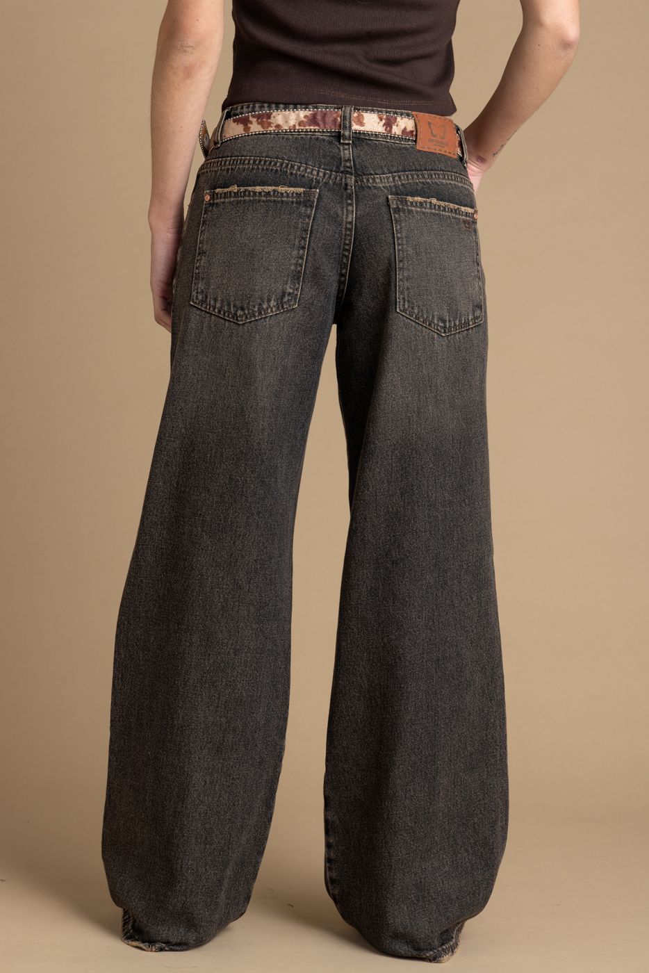Jeans Zante Wide Sobreteñido Negro Efesis