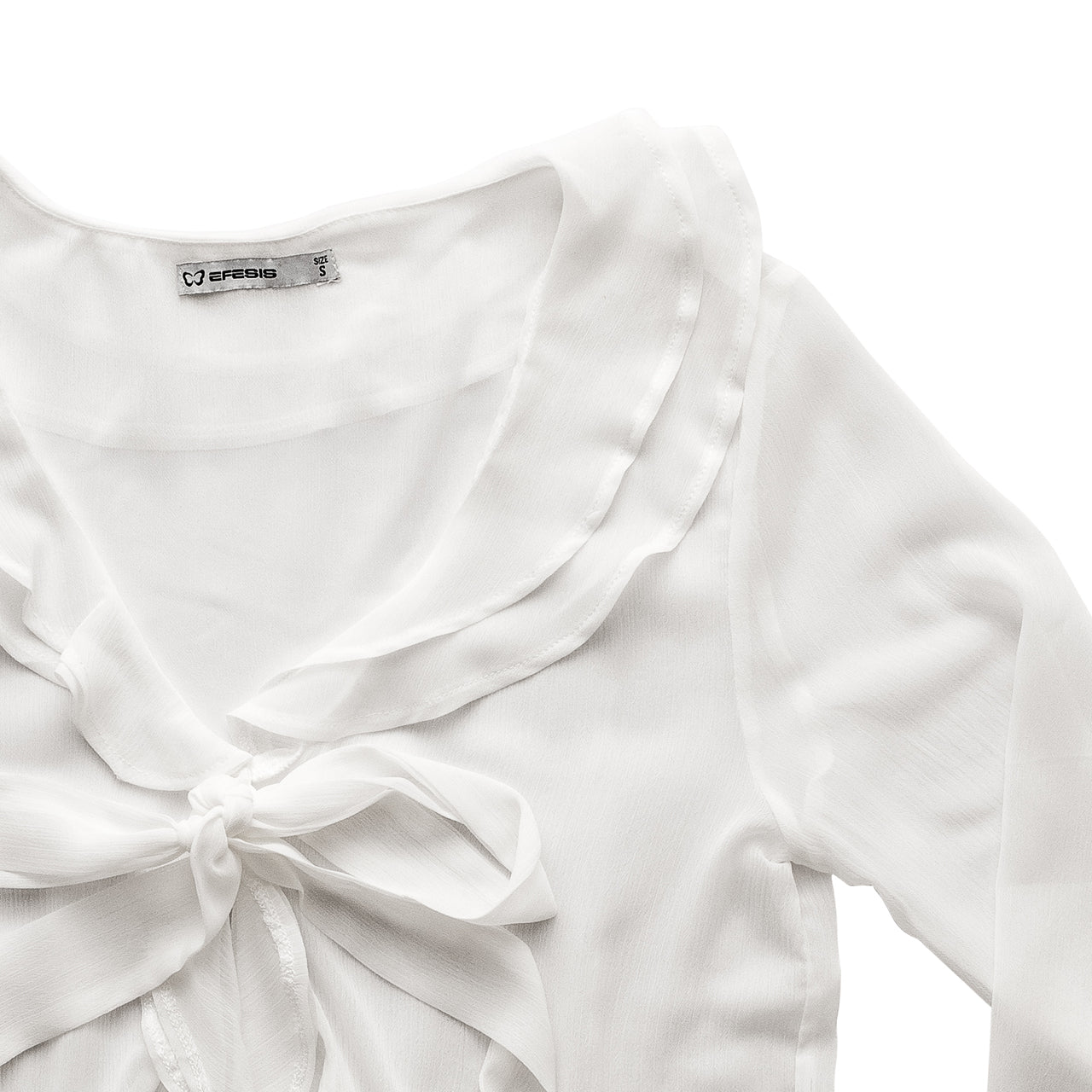 Blusa Spears Regular Vuelos Delanteros Blanco Efesis