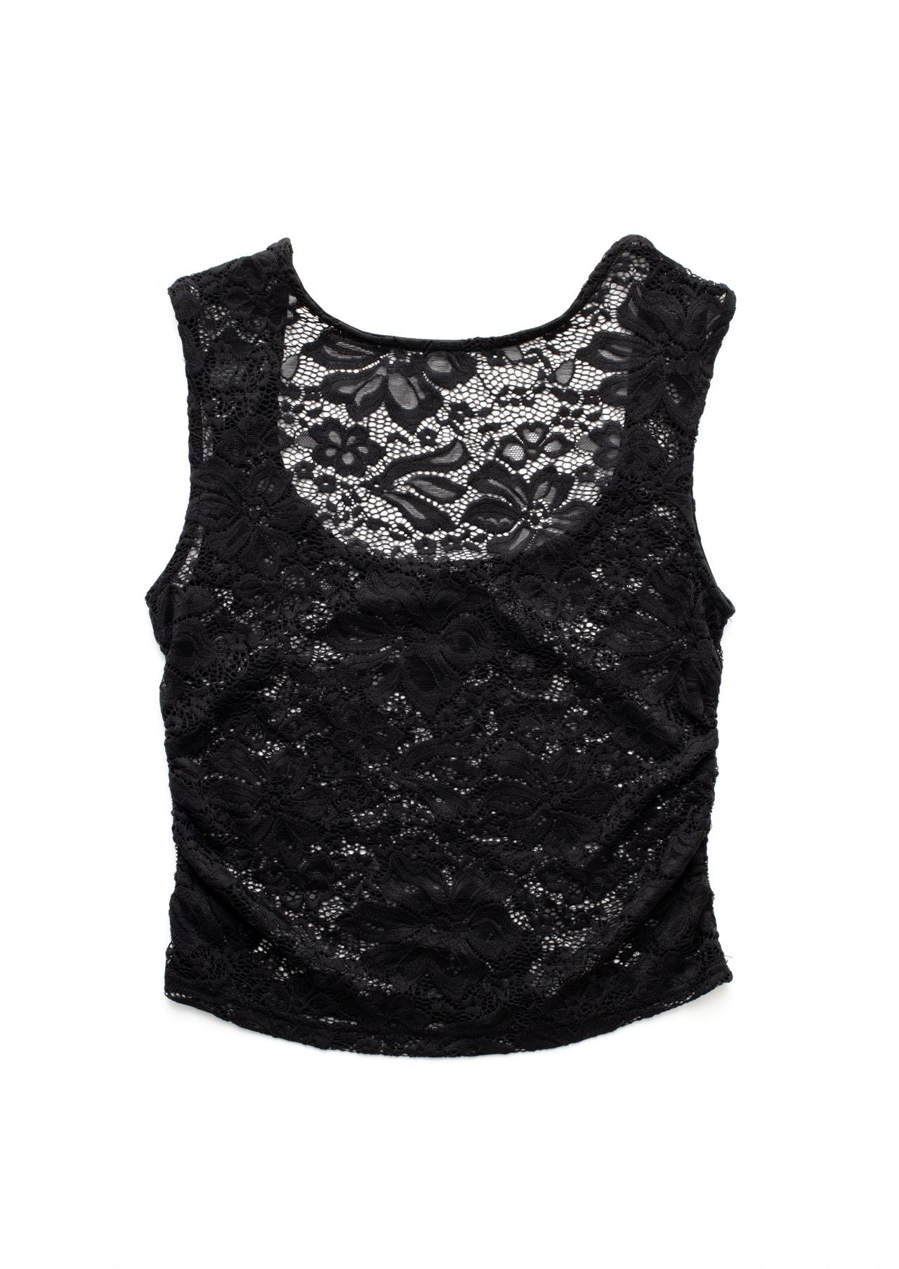 Polera Lace Regular Encaje Negro Efesis