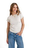 POLERA JIM REGULAR RECOGIDO EN COSTADOS BEIGE EFESIS