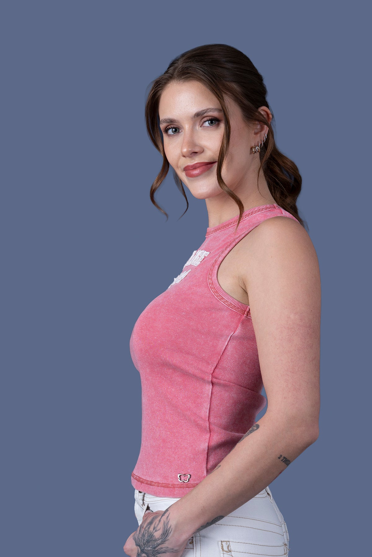 Polera Amparo Tank Fit Regular Burdeo Efesis