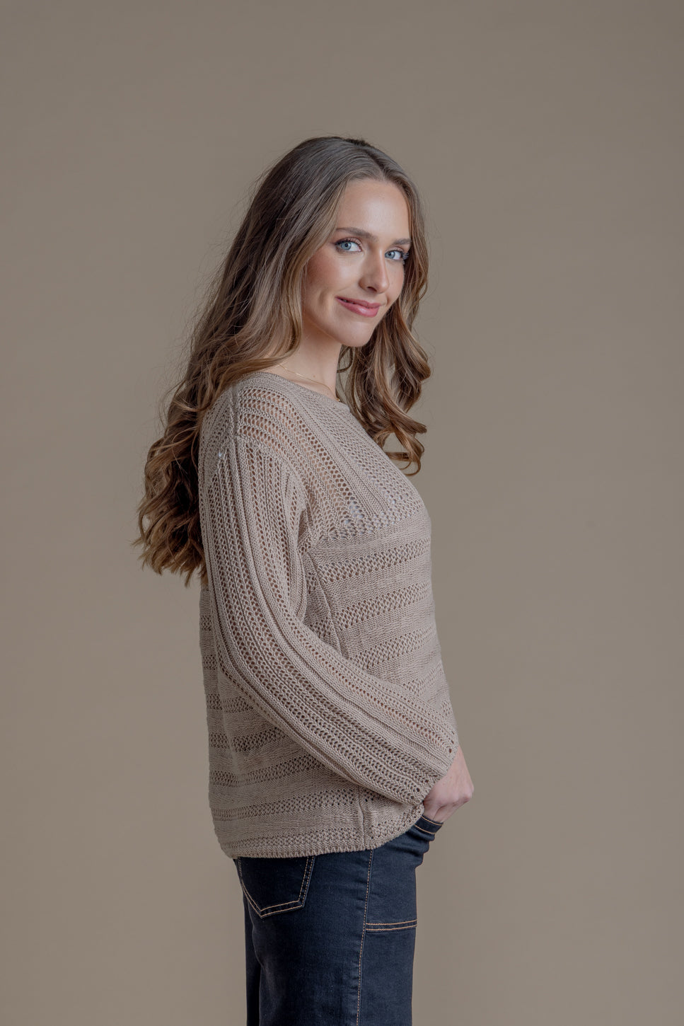Sweater Regina Tejido Beige Efesis