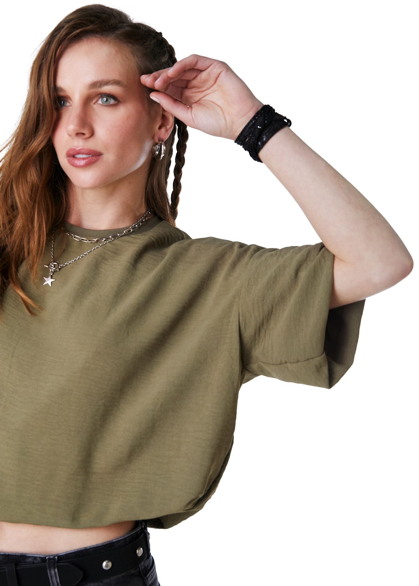 Polera Ebbe Oversize Globo Verde Efesis