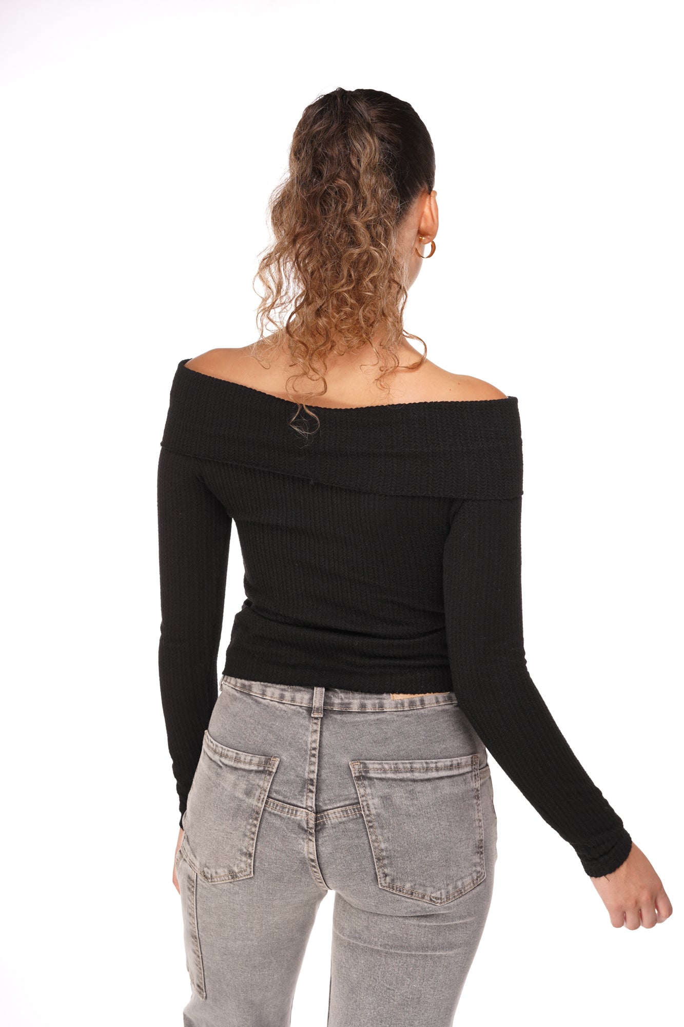 Sweater Brita Escote Bardot