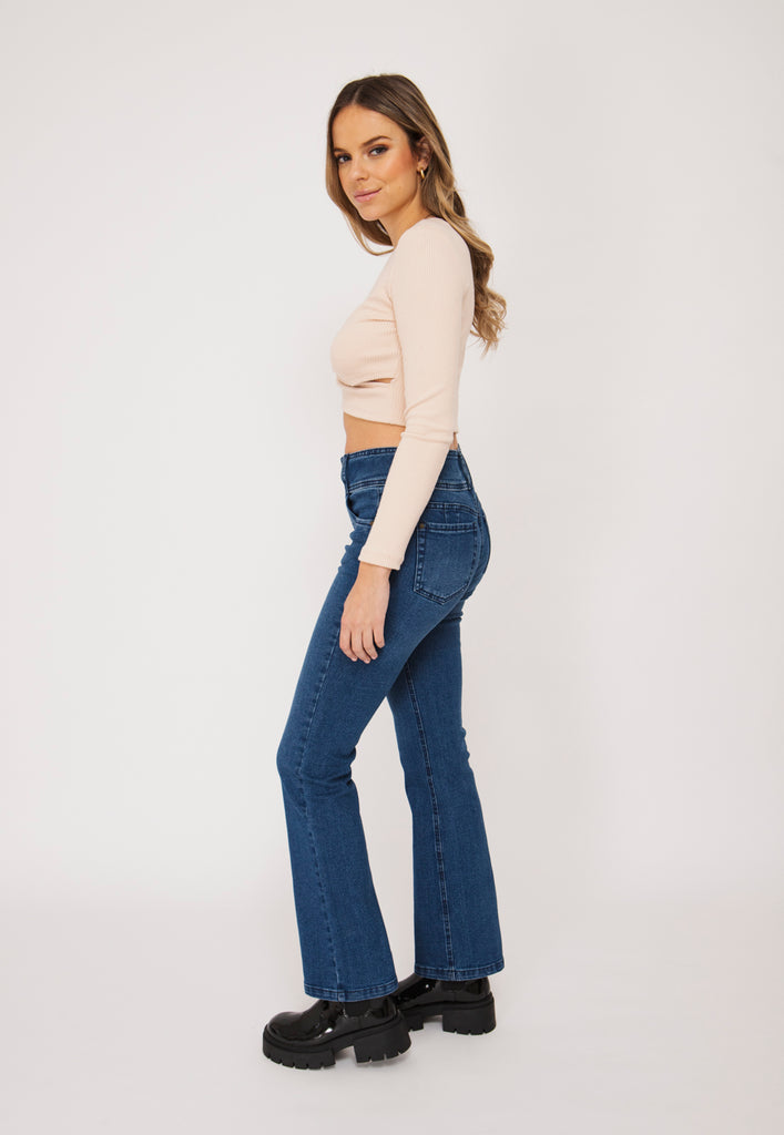 Jeans Isi Straight - Recto Azul Efesis