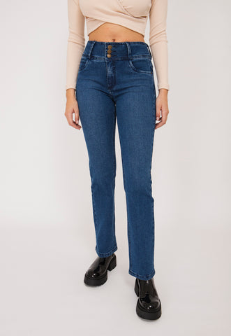 Jeans Isi Straight - Recto Azul Efesis