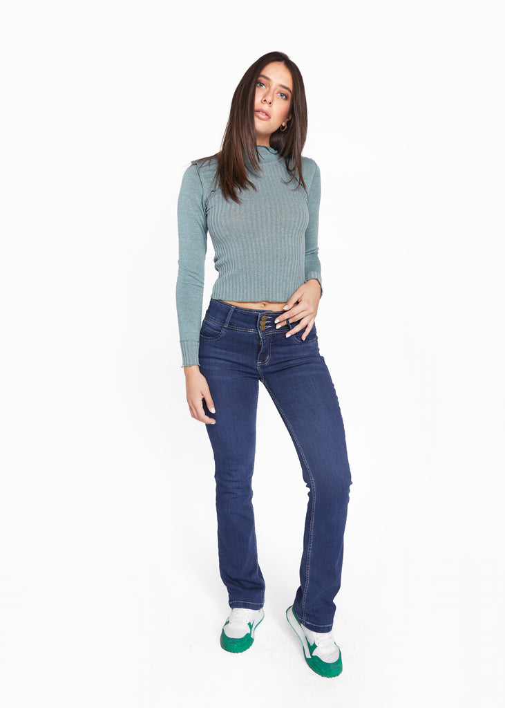 Jeans Isi Straight - Recto Azul Efesis