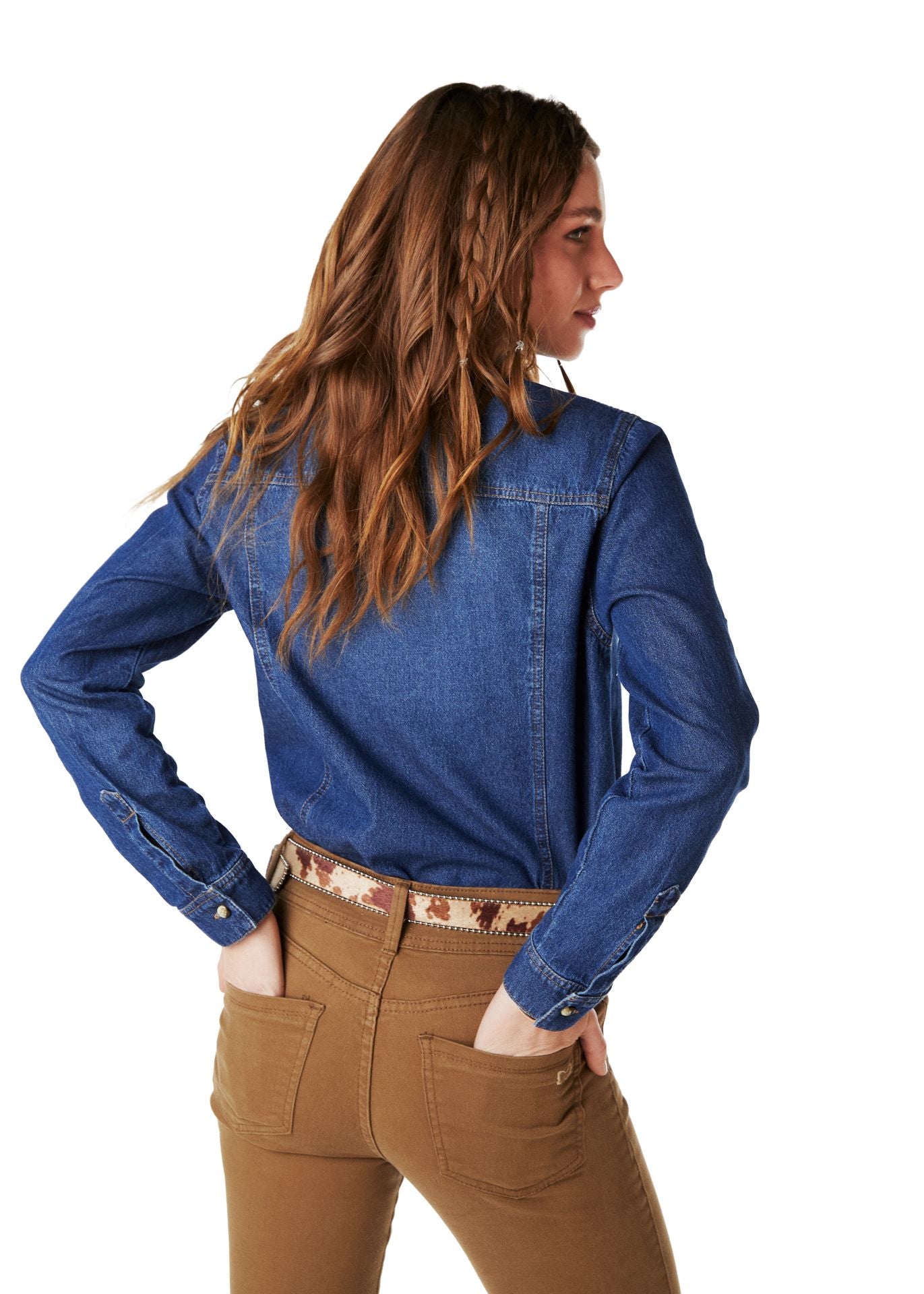 BLUSA BLUMI REGULAR DENIM AZUL EFESIS