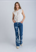 JEANS FLORE FLARE CORROSIVO AZUL EFESIS