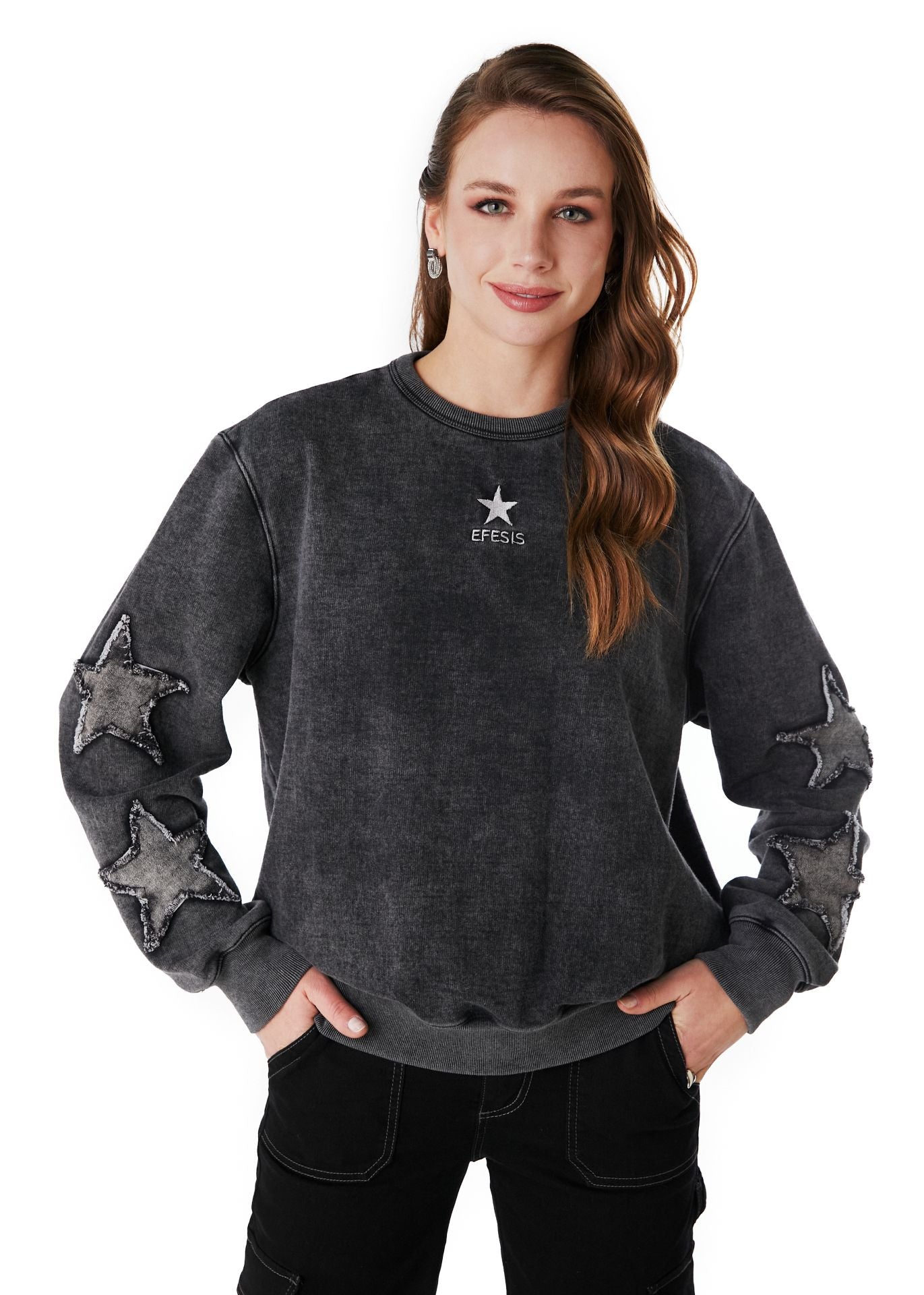POLERÓN DUBOIS REGULAR GRAVILLADO ESTRELLAS NEGRO EFESIS