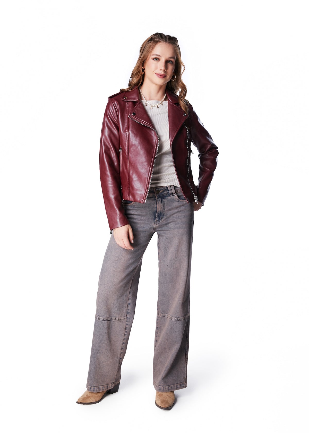 CHAQUETA NIKOS BIKER PU
