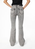 JEANS FEEL FLARE BOLSILLO C/ TAPETAS GRIS EFESIS