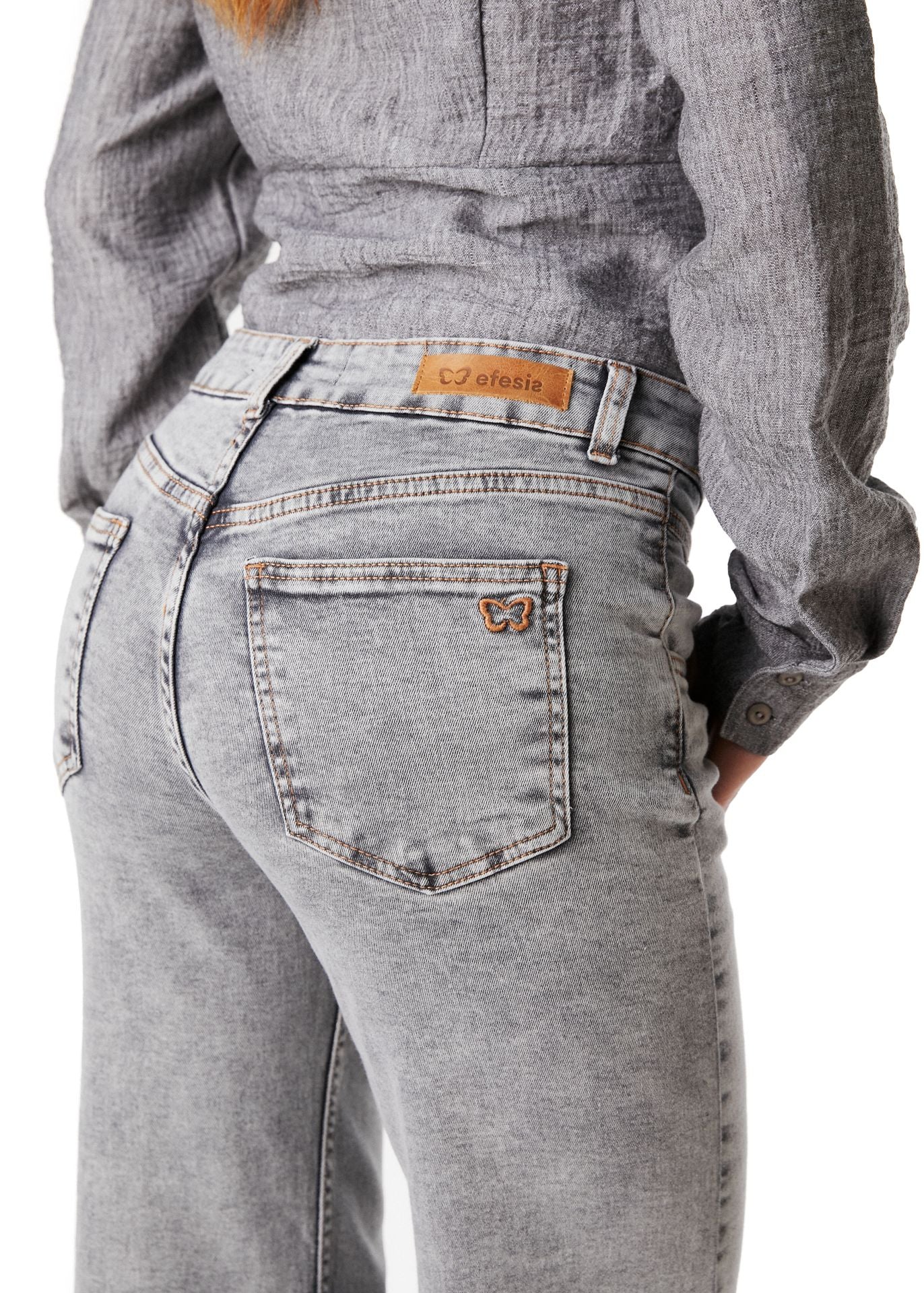 JEANS GEMO RECTO REBECCA GRIS EFESIS