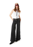 JEANS FLOWER PALAZZO C/ BORDADO NEGRO EFESIS