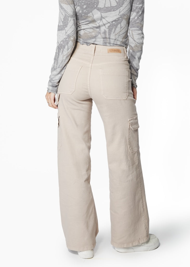 PANTALON NAOS PALAZZO BOLSILLO CARGO