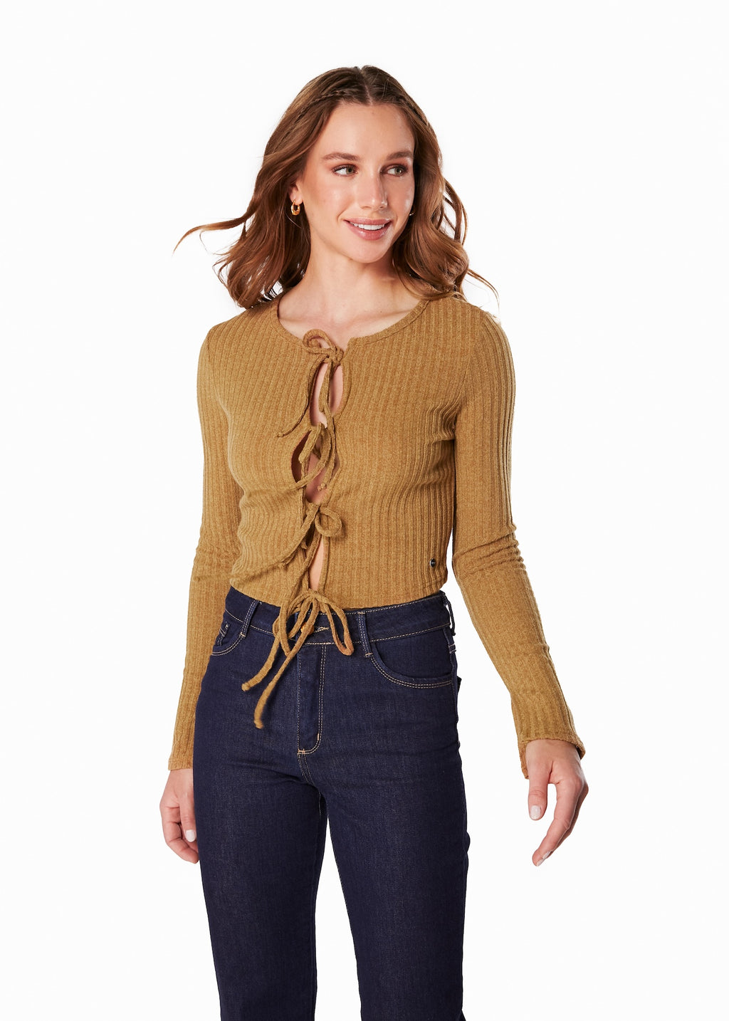 SWEATER EKI CROP AMARRAS