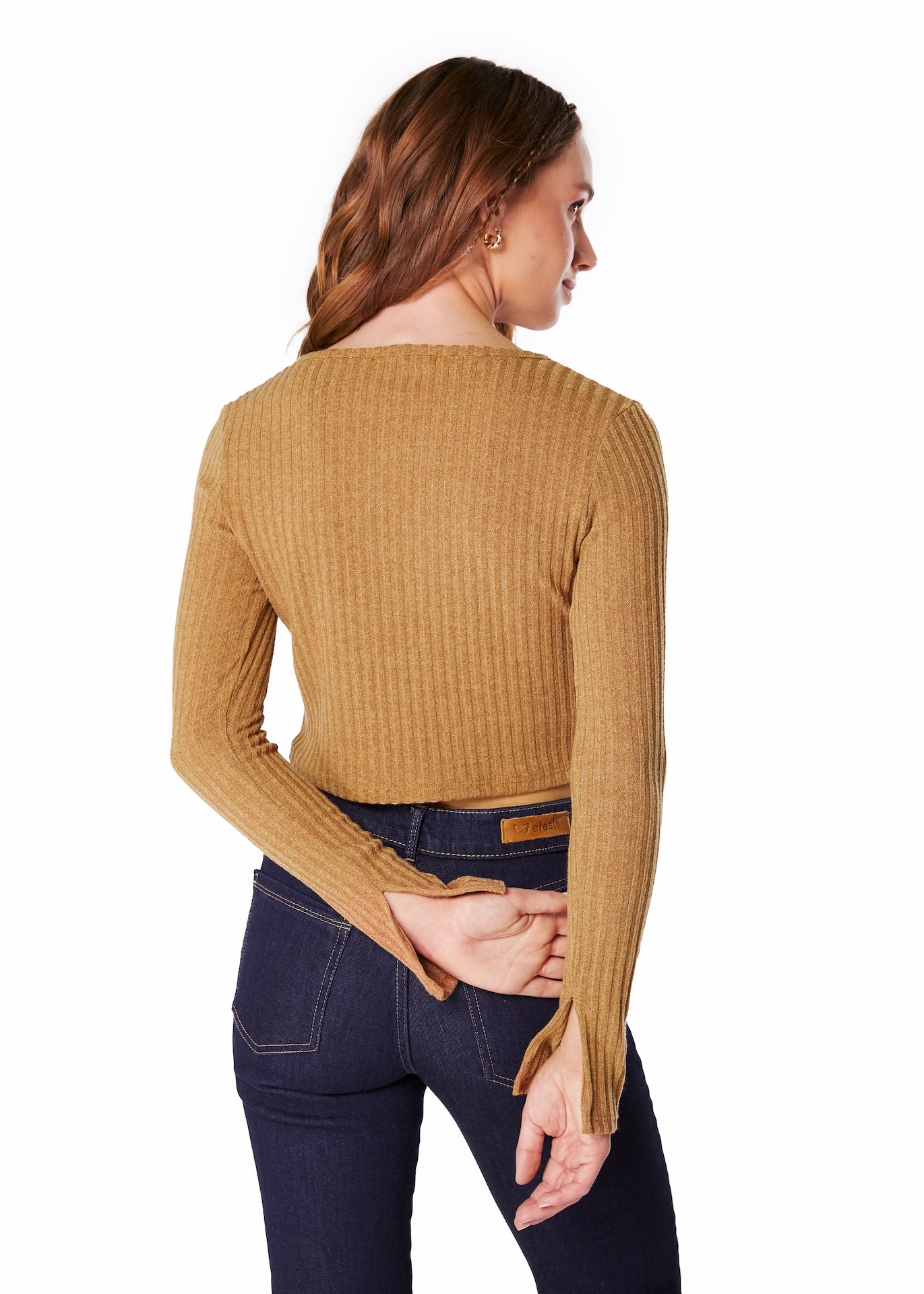 SWEATER EKI CROP AMARRAS