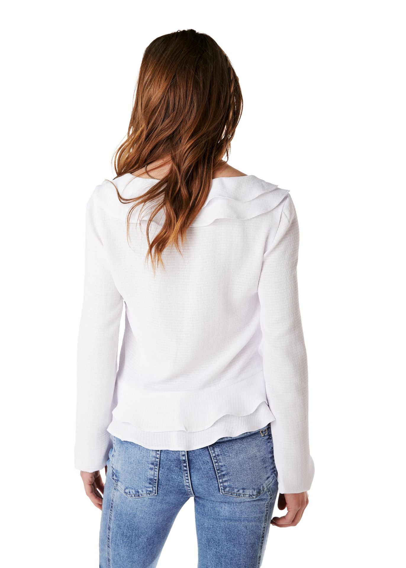 BLUSA SPEARS REGULAR TIPO BOLERO BLANCO EFESIS