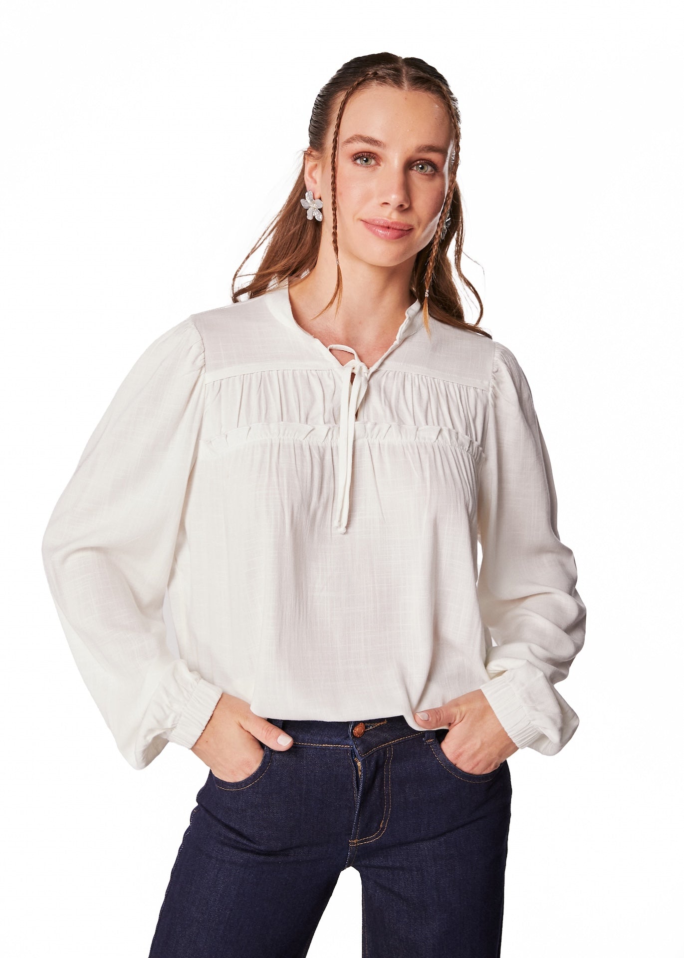 BLUSA RITÁN REGULAR CANESÚ C/ RECOGIDO
