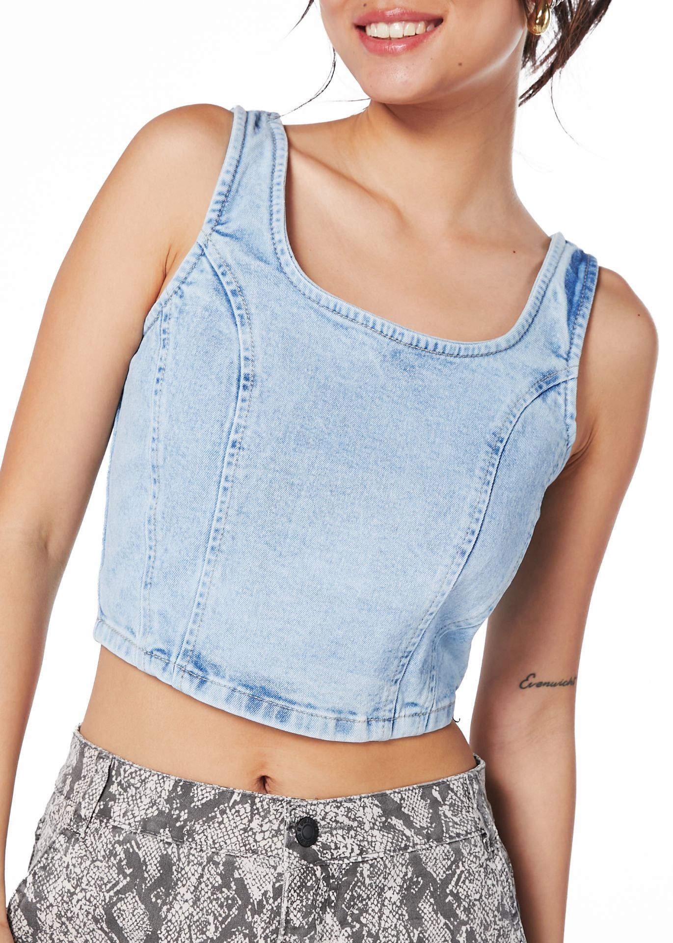 CORSET KIKA LIGTH CORTES AZUL EFESIS
