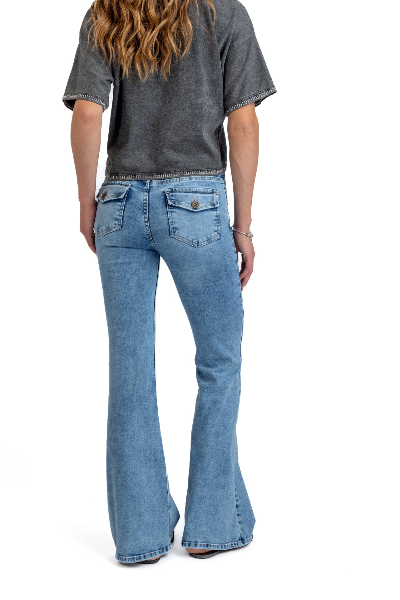 JEANS FEEL LIGHT FLARE BOLSILLO C/ TAPETAS