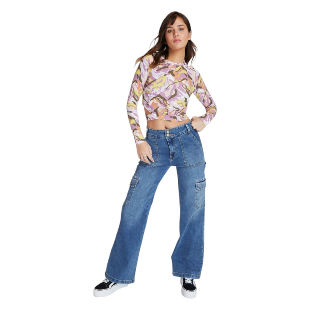 Jeans Naos Palazzo Cargo Azul Efesis