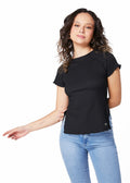 Polera Zelda Regular Rulet y Tajali Celeste y Negro Efesis