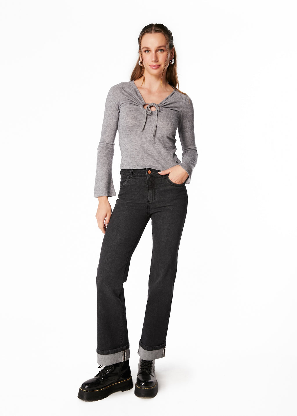 POLERA KAIO REGULAR AMARRA ESCOTE