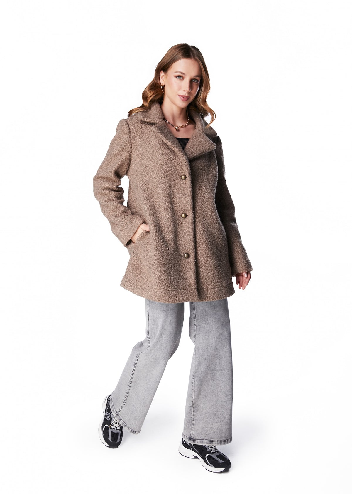 ABRIGO MAGDA OVERSIZE CHIPORRO CAMEL