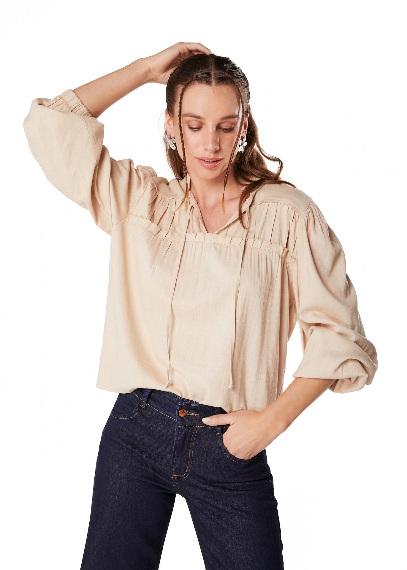 BLUSA RITÁN REGULAR CANESÚ C/ RECOGIDO