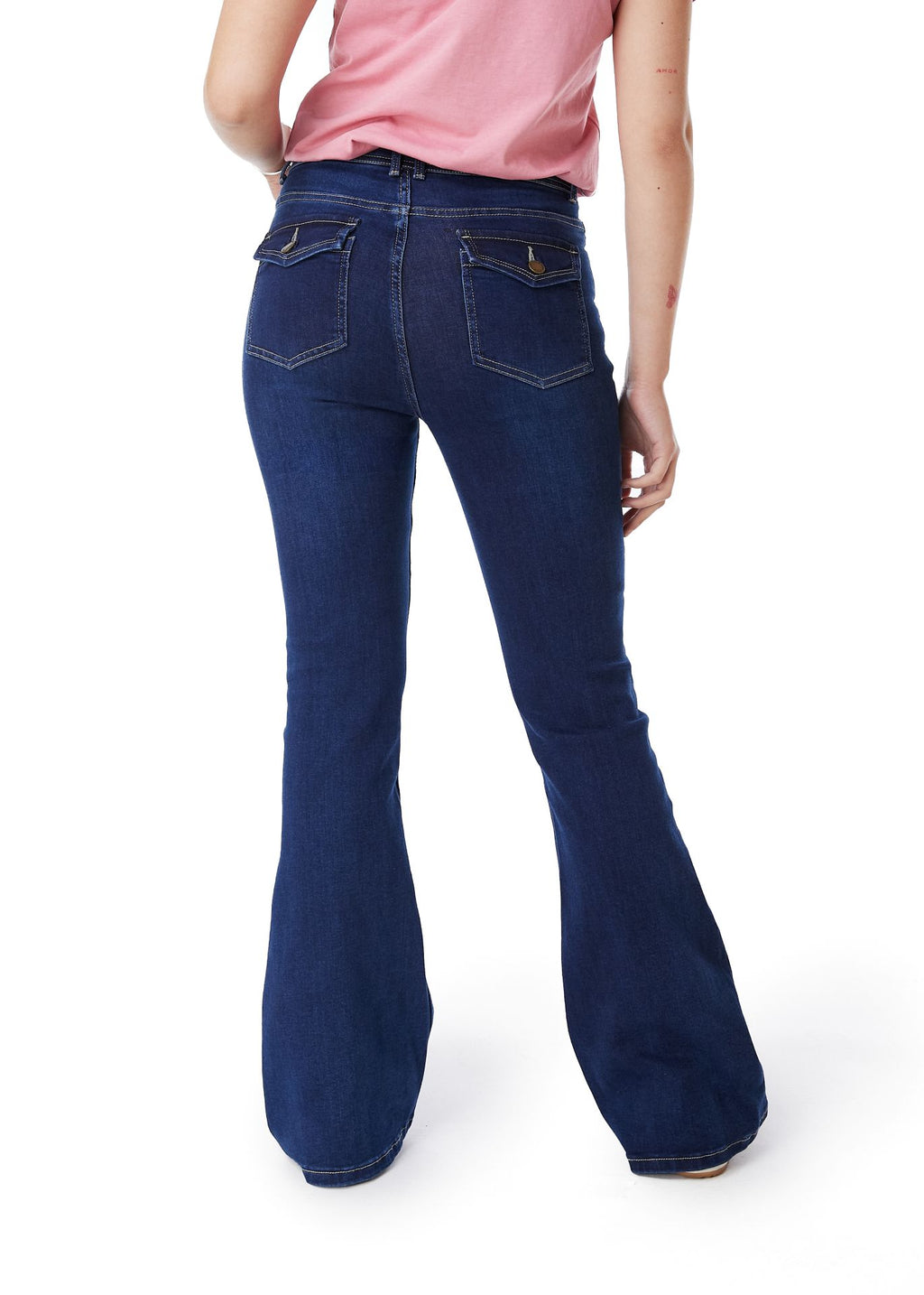 Jeans Feel Flare Bolsillo C/ Tapetas