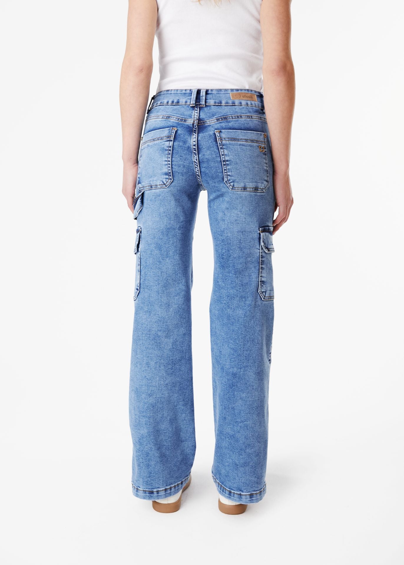 Jeans Naos Palazzo Cargo Azul Efesis