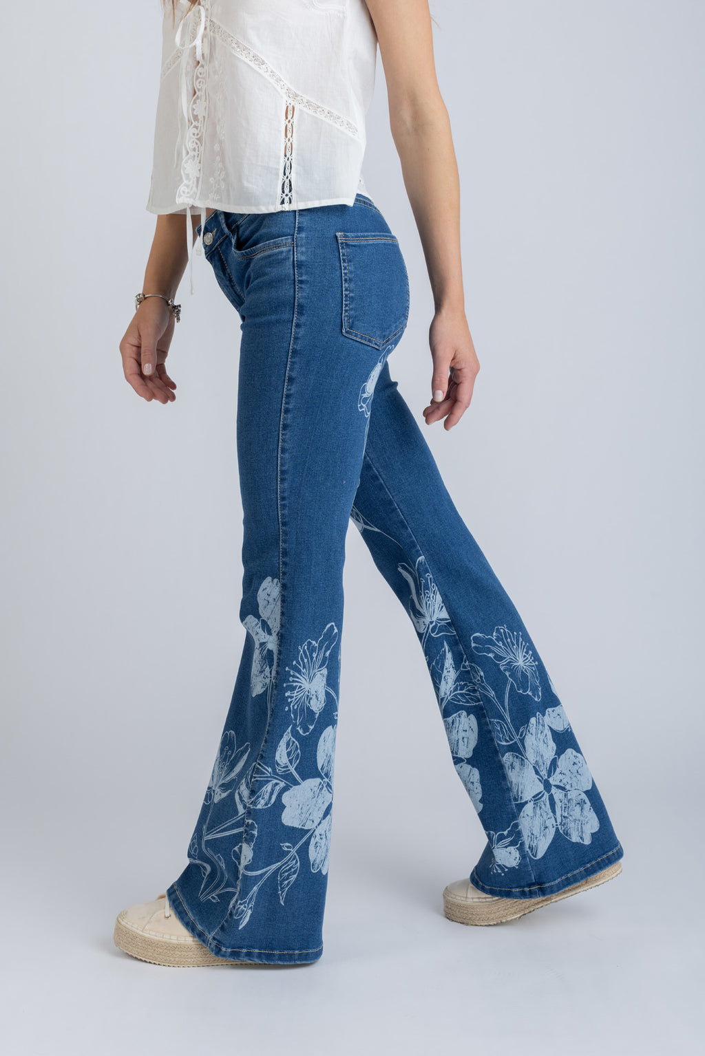 JEANS FLORE FLARE CORROSIVO AZUL EFESIS