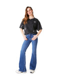 JEANS CELESTE FLARE RELOJERO C/ TAPETA AZUL EFESIS