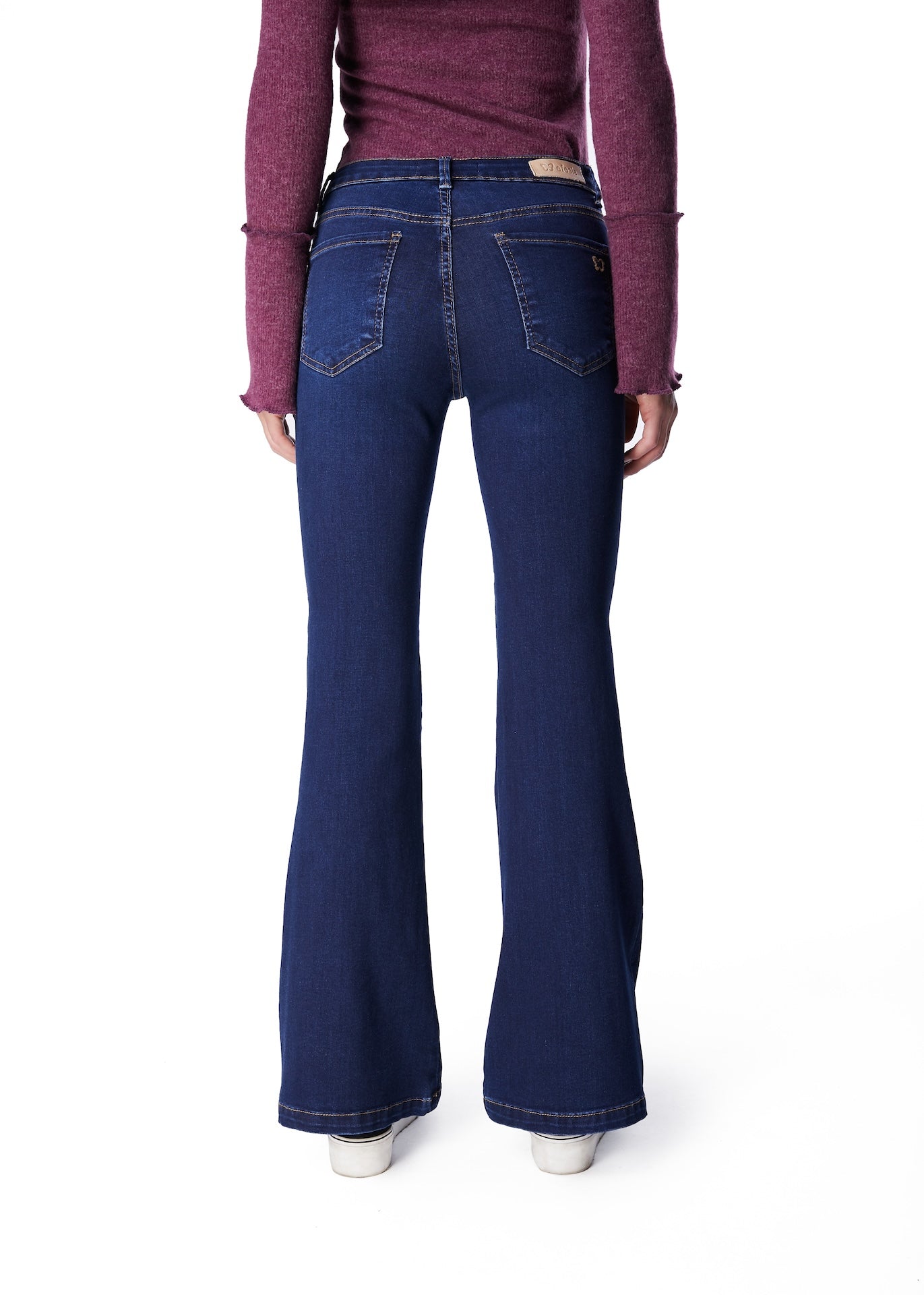 JEANS MIRÓ FLARE TIRO BAJO AZUL