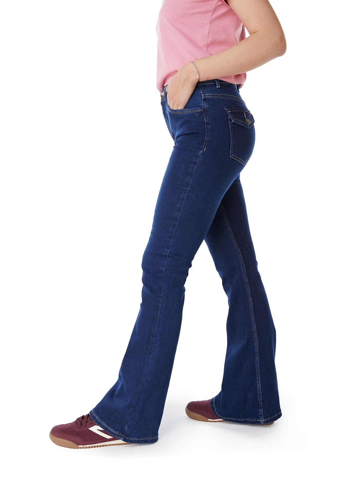 Jeans Feel Flare Bolsillo C/ Tapetas
