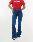 JEANS CELESTE FLARE RELOJERO C/ TAPETA AZUL EFESIS